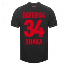 Bayer Leverkusen Granit Xhaka #34 Hemmatröja 2023-24 Korta ärmar